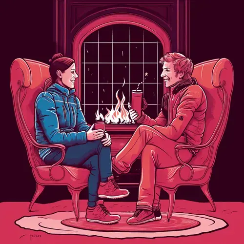 hot chocolate by fire